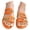 Orange, variant on Fiaer Women's Wide Width Low Wedge Sandals Summer Open Toe Hollow out Slip on Slippers Beach Vacation Travel Walking Party Dress Sandals Yellow 9.5