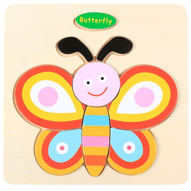 Rompecabezas tridimensional de tráfico de animales de dibujos animados para niños de madera, juguetes de rompecabezas de inteligencia para bebés, juguetes para niños de 1 a 3 años