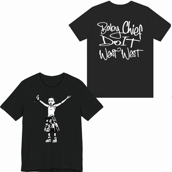 BabyChiefDoit Print T-shirts Men Women Short Sleeve Crewneck Fashion Hip Hop Fashion Tops