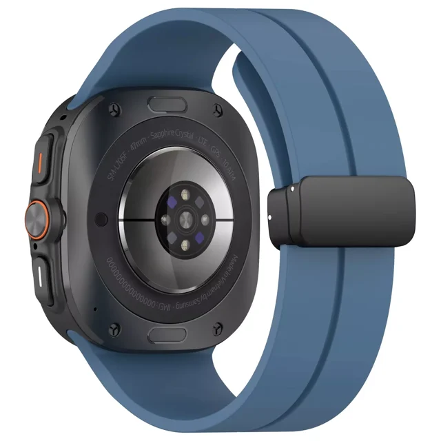 GadgetCom Replacement Band Compatible with Samsung Galaxy Watch Ultra , Silicone Sport Workout Strap With Magnetic Buckle