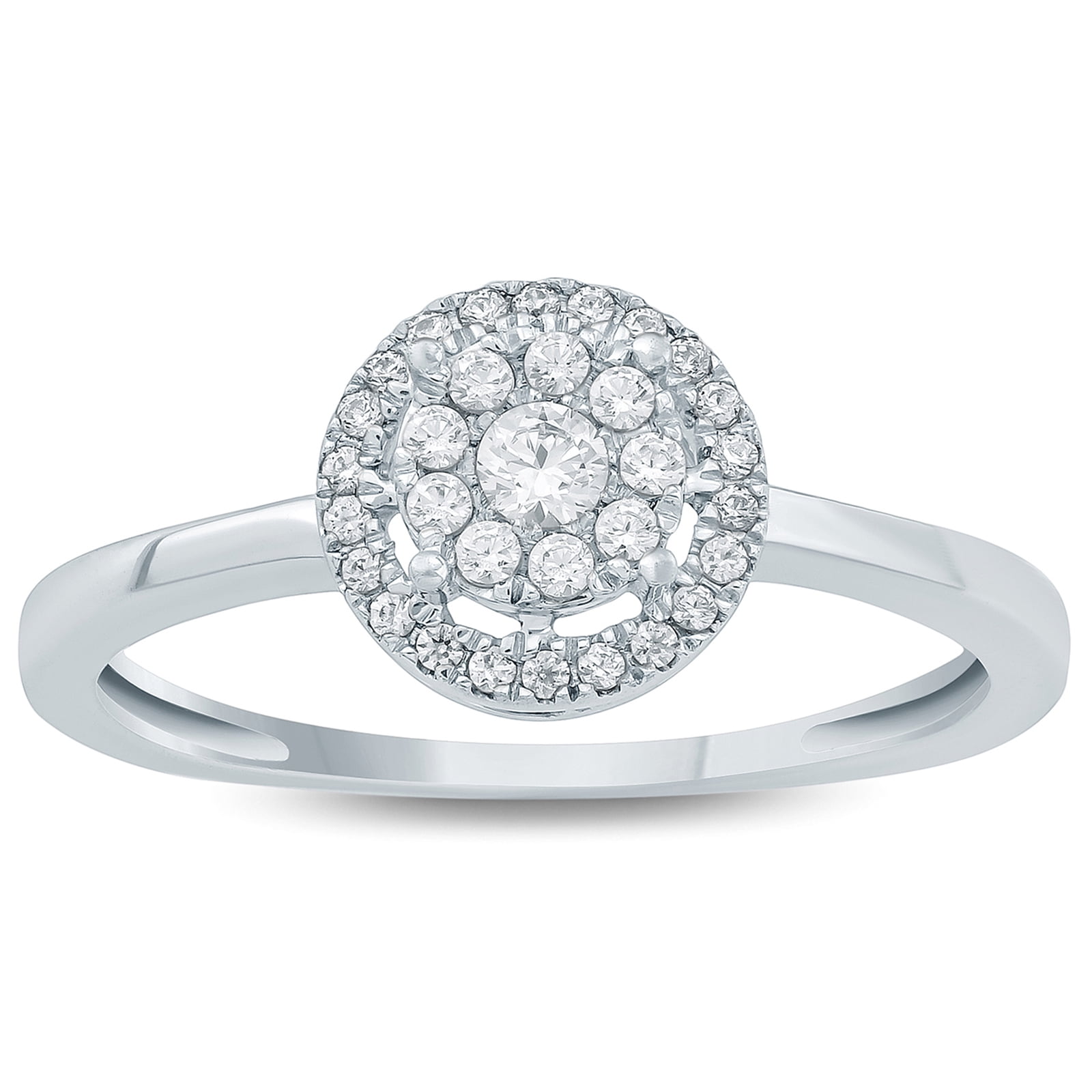 1/4 Carat TW Diamond Fashion Ring 10K White Gold (JKL Color, I2I3