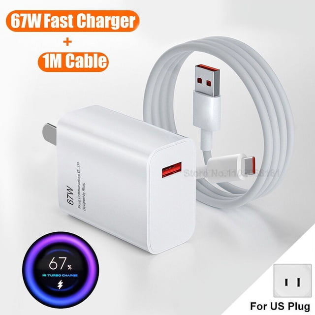 Cargador USB para Xiaomi, cargador Original de 67W para Mi 11, 12, 13, 12s, carga Ultra rápida, Note 12 Redmi, Turbo, Poco X5, F4, F5 Pro, Cable tipo C