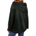 thumbnail image 5 of STARVNC Women Solid Color Pocket Hooded Long Sleeve Sweatshirt, 5 of 5