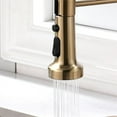thumbnail image 4 of CRO Decor Single Handle Copper Kitchen Faucet in Gold, 4 of 6