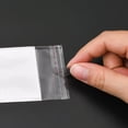 thumbnail image 2 of 1000 pc Rectangle Cellophane Bags White 11.5x5cm Unilateral Thickness: 0.1mm Inner Measure: 6.6x5cm Hole: 6mm, 2 of 6
