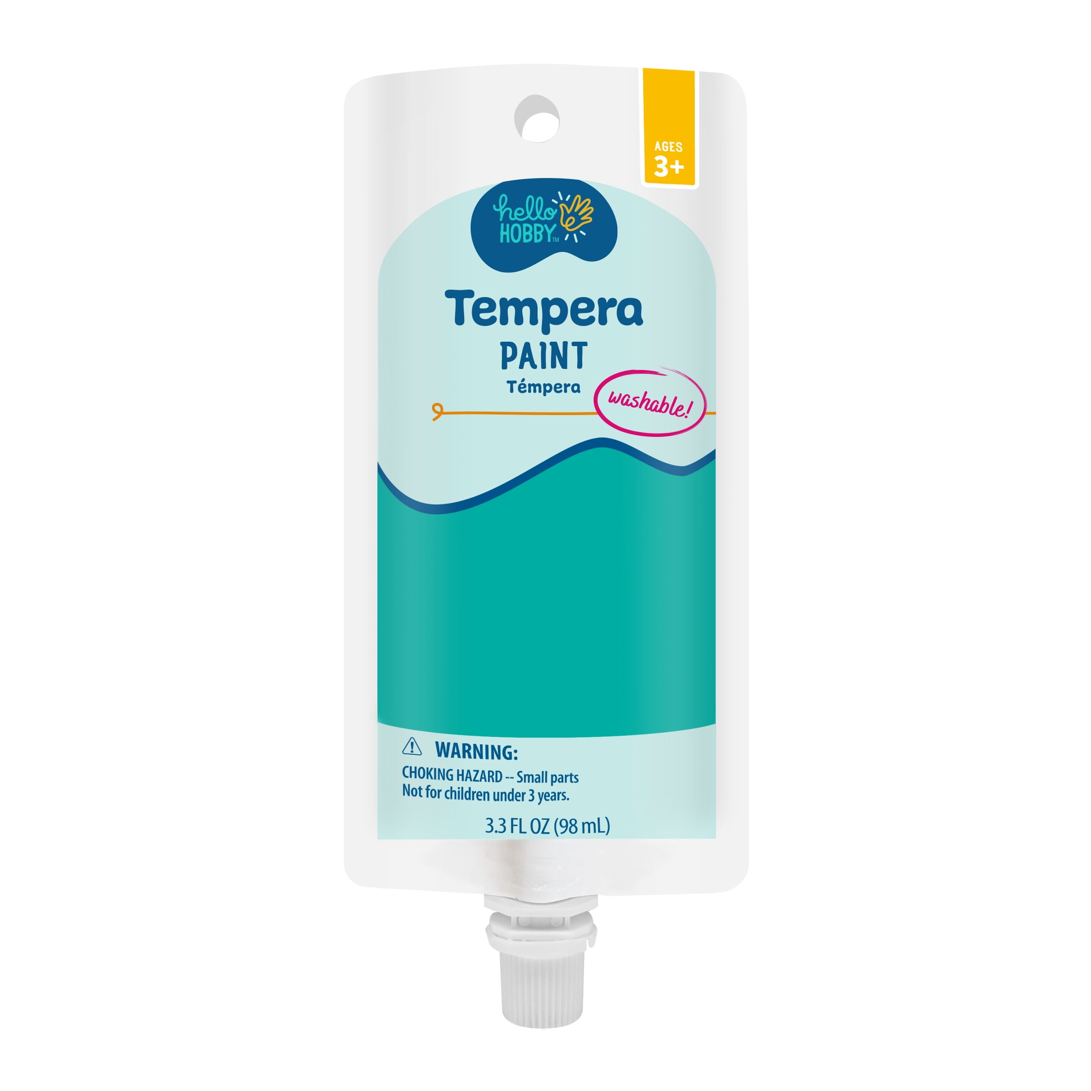 (8 pack) Hello Hobby 3.3 fl oz Aqua Tempera Paint