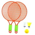 thumbnail image 2 of Raqueta de tenis para niños, raqueta de bádminton con volante, raqueta de bádminton para niños naranja, 2 of 8