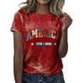 thumbnail image 6 of VOUZZA 250th Anniversary USA Shirt Womens T-Shirts Graphic Tee Independence Day Short Sleeve Crew Neck Top Patriotic Celebration National Wear, 6 of 6