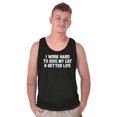 thumbnail image 5 of Work Hard for My Cat Pet Parent Funny Tank Top T Shirts Men Women Brisco Brands S, 5 of 6