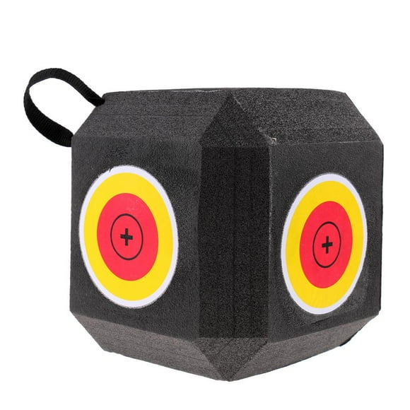 Almencla 18-Sided 3D Cube Reusable Target Self Recovery XPE Foam Target Red