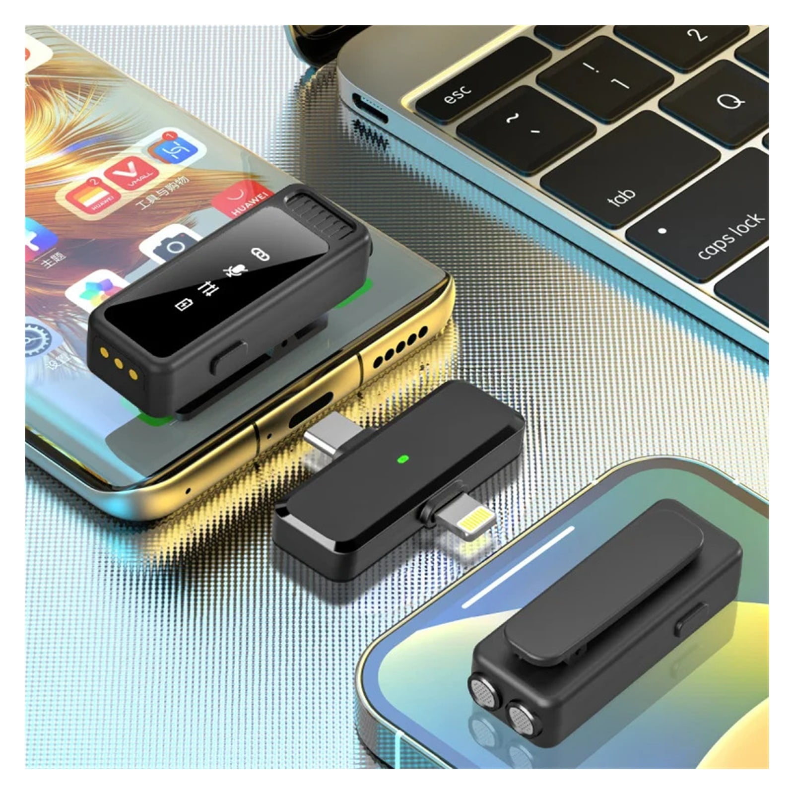 Lavalier Microphone Portable Video Recording Mini Microphone for PC Live Gaming Phone