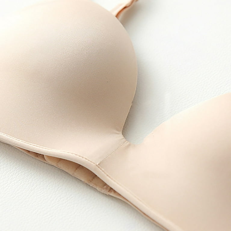 CALVENA Women's Seamless Invisible Underwire Minimizer Strapless Bra for  Large Bust Beige 32B at  Women's Clothing store