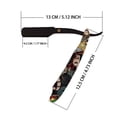 thumbnail image 3 of yeacher Rasoir de Rasage Vintage en Acier Inoxydable avec 10 Lames, Outil de Toilettage Multifonction pour le Rasage et la Mise en Forme des Sourcils, Manche en Acrylique Durable, Motifs Stylés, Noir, 3 of 6