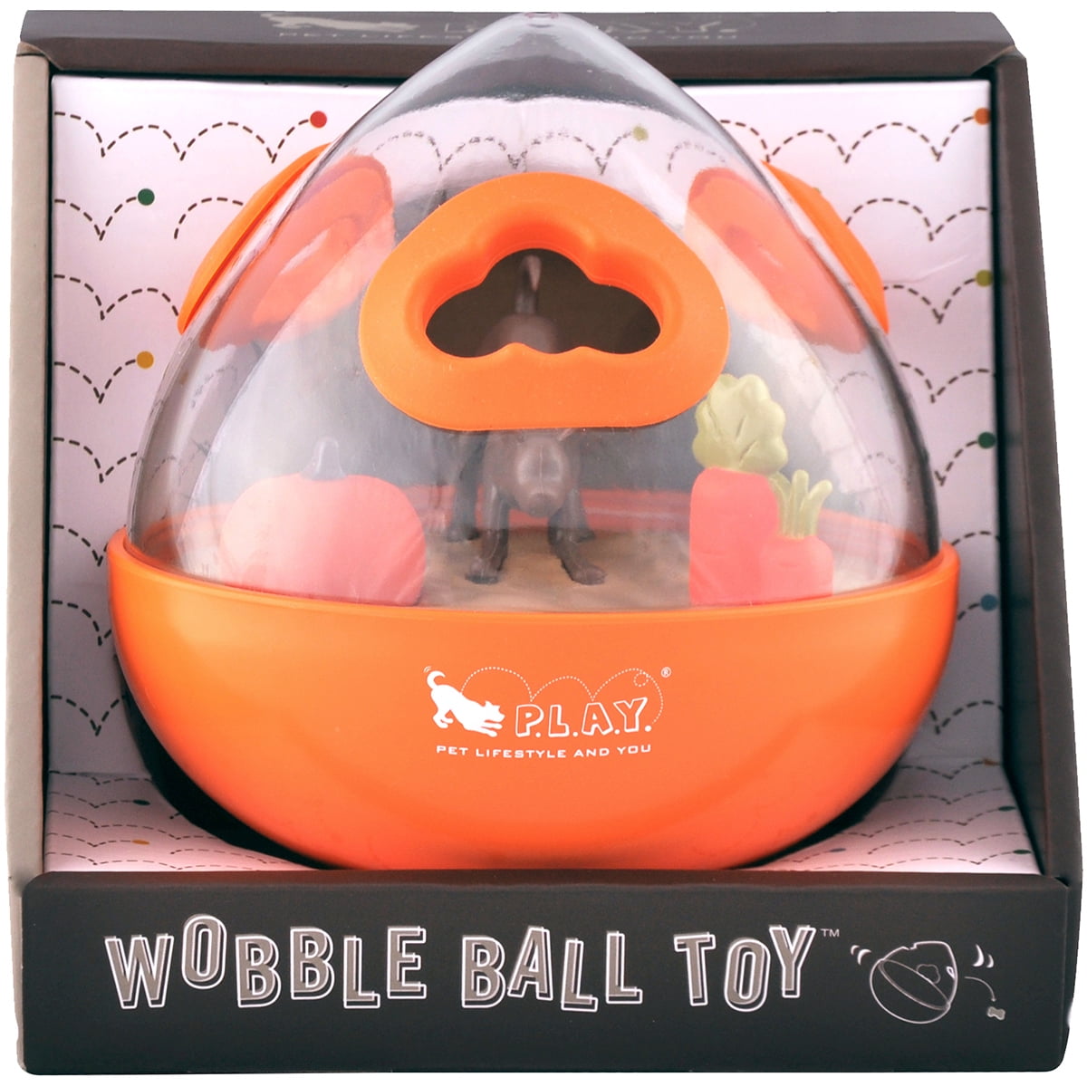 P.L.A.Y. Wobble Ball ToyOrange