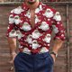 thumbnail image 1 of Camisa de hombre a cuadros con botones de manga larga informal para exteriores con diseño de muñeco de nieve nuevo diseño para hombre talla grande, 1 of 6