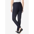 thumbnail image 2 of Woman Within Plus Size Petite Fineline Stretch Denim Skinny Pull-On Jeans, 2 of 4