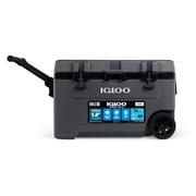 Igloo 72 QT Overland Ice Chest Cooler with Wheels, Gray