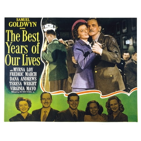 The Best Years Of Our Lives Myrna Loy Fredric March 1946 Movie Poster