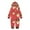 ZC-Red,Kids, variant on CFLVAEK Red Christmas Family Matching Pajamas Onesies Solid Color Xmas Sleepwear with Hood Casual Zip Up Parent Kids Holiday Loungewear 2024 for Daddy