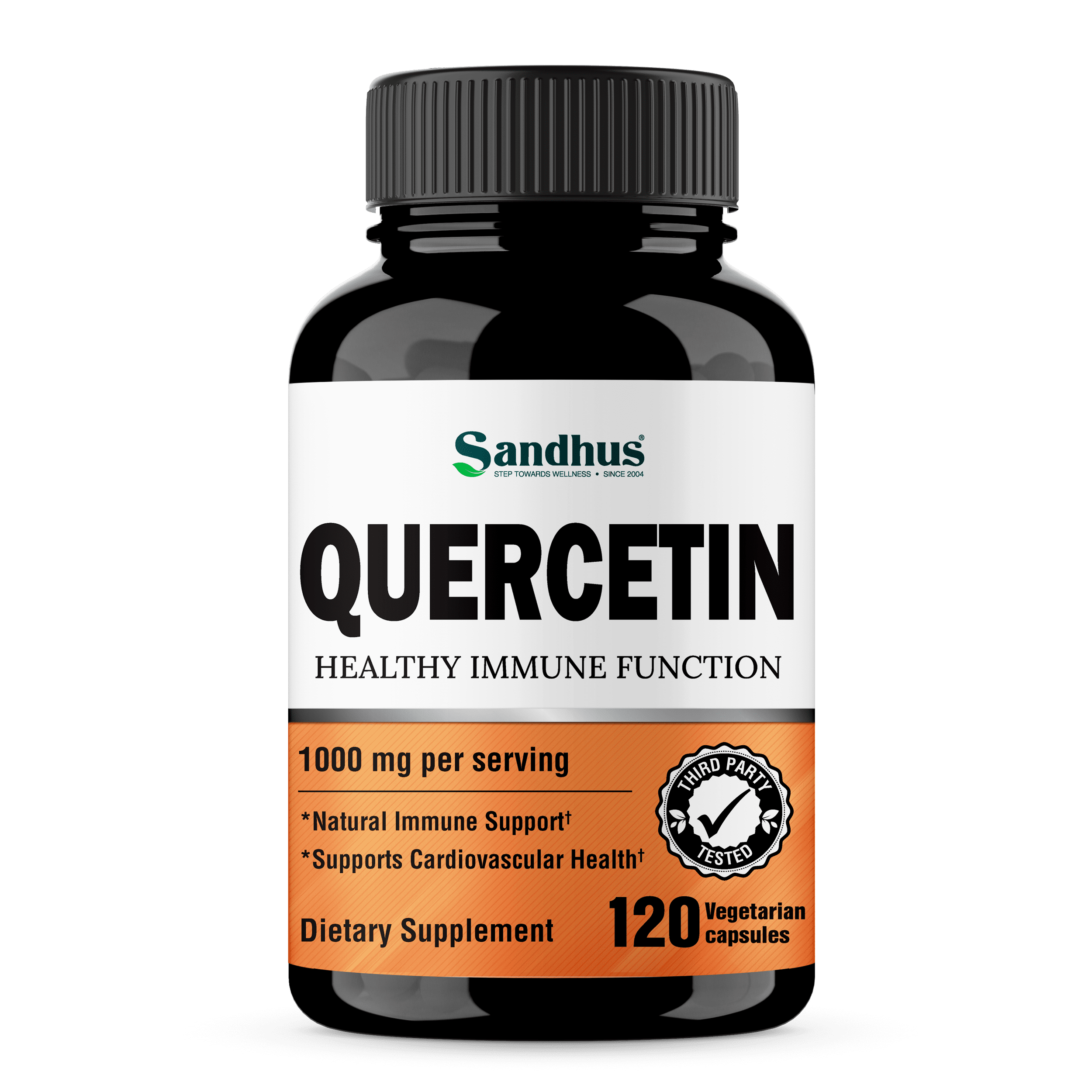 Sandhus Quercetin 1000mg per Serving, Dietary Supplement, Respiratory Health 120 Cap