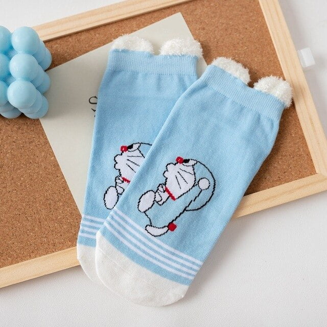 Sanrio Anime Cartoon Hello Kitty Socks Female Doraemon Women's Socks