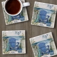 thumbnail image 2 of Thirstystone By The Sea Chairs 4-Pack Tumbled Tile Coasters, 2 of 7