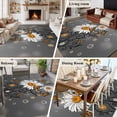 thumbnail image 5 of Daisy Butterfly Area Rugs 5'x8', Washable Small Throw Rugs for Classroom Bedroom, Spring Floral Butterflies Grey Modern Art Indoor Outdoor Rug Non-Slip Low Pile Carpet Runner Reversible Floor Mats, 5 of 8