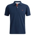 thumbnail image 2 of YAYUBA Polo T Shirts for Boys Solid Color Printing Short Sleeve Athletic Collared T-Shirts Quick Dry Pullover Tops Toddler Baby Boy Clothes, 110, Navy, 2 of 4