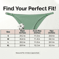 thumbnail image 6 of Women's Seamless Ring Buckle T-Back Panties, Soft Thin Invisible Summer Underwear,1 Pack,Grass Green, 6 of 6