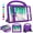 Purple, variant on TOEVEK Kids Case for iPad 5th/6th Generation & iPad Air 1/2 & Pro 9.7, Shockproof iPad 9.7 inch Case with Screen Protector, Black