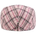 thumbnail image 3 of CoCopeaunts Newsboy Hats for Women Beret Cap Vintage Artist Painter Beret Hat Retro Adjustable Ivy Flat Cap Plaid Cabbie Hat, 3 of 8
