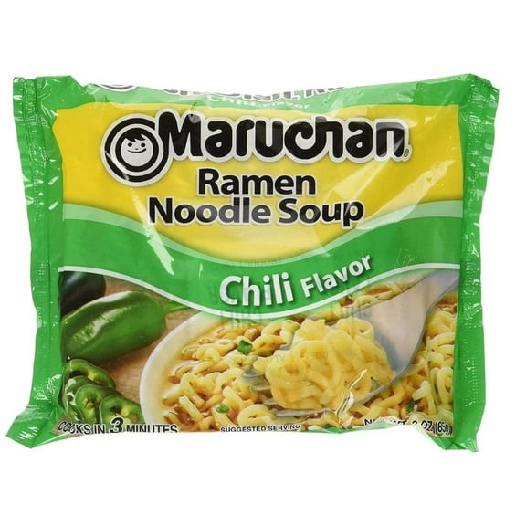 Maruchan Ramen Noodle Soup Chili Flavor, 3.0 Oz, Pack of 12