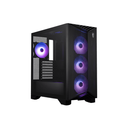 MSI MPGGUNGNIR211RAIRFLOWPZ Mid-Tower Gaming PC Case