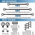 thumbnail image 4 of Urbanest Zeffoli Flat Button 1" 5/8" Double Drapery Curtain Window Rod Set - 48" to 84", Black, 4 of 6