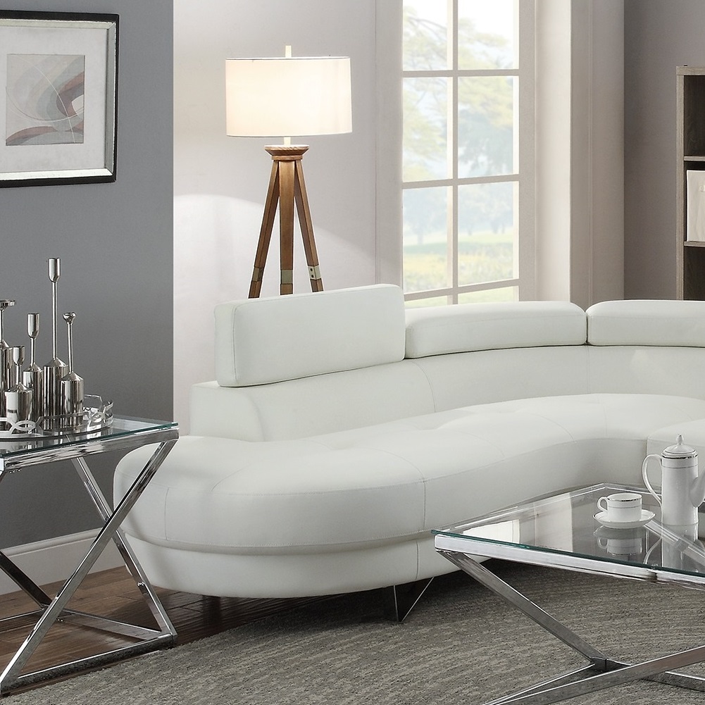 Kokoon AC00270WH Boudoir Chaise Faux Cuir Blanc 60 x 73 x 76 cm