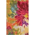 thumbnail image 1 of Unique Loom Tapis Aquarelle Florale Estrella 5' x 8' Rectangle Multi/rose, 1 of 7
