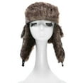 thumbnail image 6 of Unisex Men Women Russian Hat Trapper Bomber Warm Ear Flaps Winter Ski Hat Cap Headwear, 6 of 7