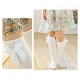 thumbnail image 5 of URMAGIC Little Girl's Knee High Socks Over Calf Kids Overknee Stockings Bow Style, 5 of 8