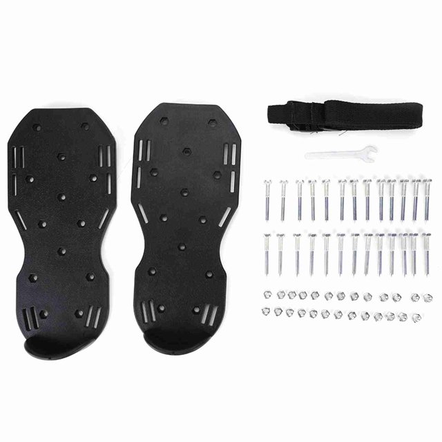 1 par de sandalias aireadoras de césped, zapatos resistentes con clavos y hebilla de plástico, herramienta de jardinería