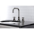 thumbnail image 4 of Kingston Brass FSC8939ZX Millennium Two-Handle 3-Hole Deck Mount Widespread Bathroom Faucet with Brass Pop-Up in Polished Nickel, 4 of 7