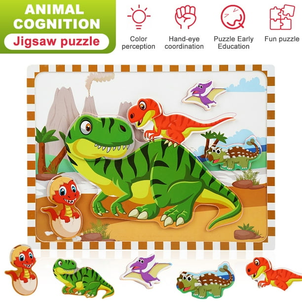 Lnkoo Wooden Jigsaw Puzzles For Kids Age 3 5 Year Old Animals Colorful Wooden Puzzles For Toddler Children Learning Educational Puzzles Toys For Boys And Girls Walmart Com Walmart Com