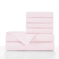 thumbnail image 1 of Basic Choice 6 Piece Sheet Set - Luxury Soft 2000 Series Bed Sheets - King, Baby Pink, 1 of 5
