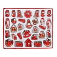 thumbnail image 2 of 2x Colgante de Navidad Navidad Santa Claus de Decoración de Navidad Adorno DIY Navidad en Caja de Hugo Árboles que cuelgan manualidades de Santa, 2 of 10
