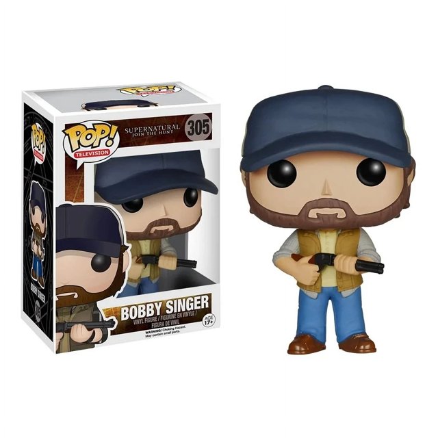 2025 FUNKO POP Supernatural Sam #93 Dean #94 Castiel #95 con alas Blood Castiel 95 Crowley #200 Bobby Singer #305 Figura de acción de juguete