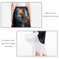 thumbnail image 2 of Starry Animals Chiffon Summer Beach Dress with Polyester Straps for Women, 2 of 6