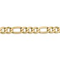 thumbnail image 3 of 14k Yellow Gold 26 Inch 10mm Figaro Chain Necklace Pendant Charm Flat, 3 of 9