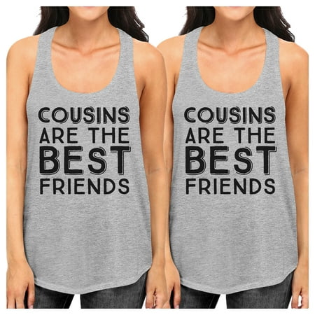 Cousins The Best Friends Grey Family Matching Tank Tops For (Matching Best Friend Jumpers)