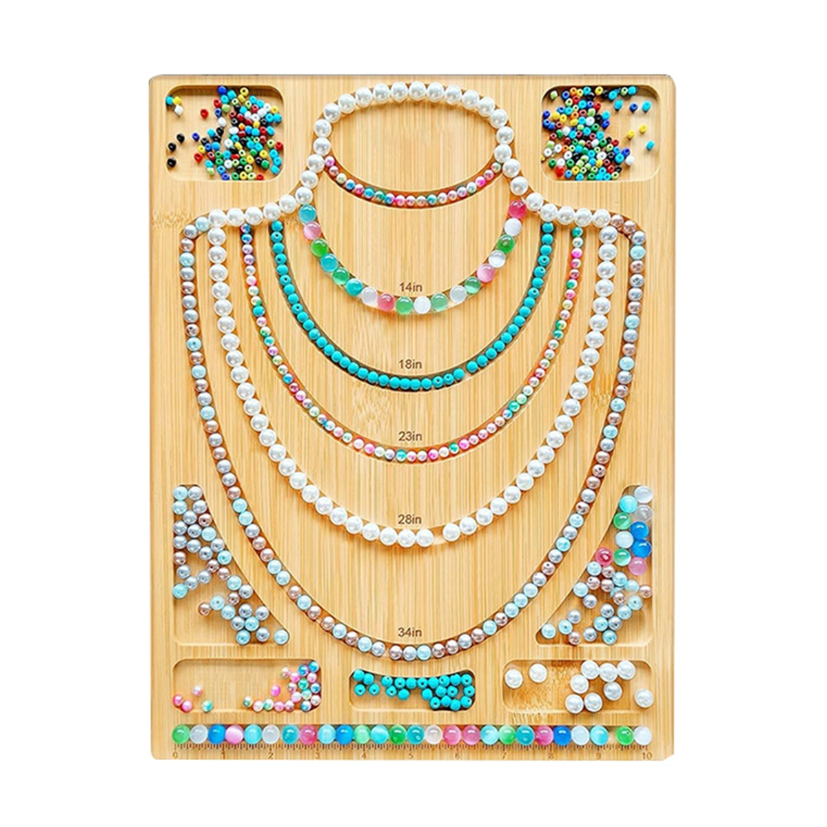 Combo Beading Board for Jewelry Bracelets Necklaces Making, Bead Design Board for Jewelry Making, Bead Plate