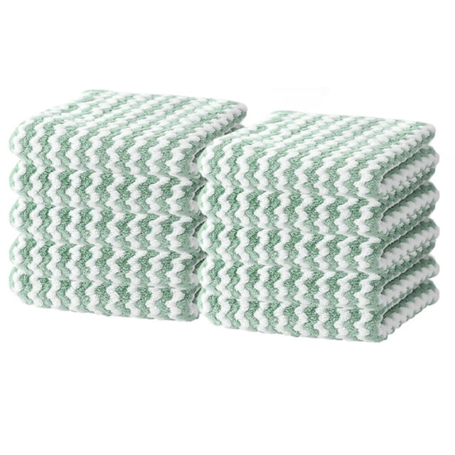 Microfiber Cleaning Cloth 5 Packs Set 2024 New Super Absorbent Kitchen Dish Cloths For Wash Dishes Upgrade Kitchen Towels For Dish Drying Washing Reusable Washable Towels Baby Scrub Brush,Bathroom