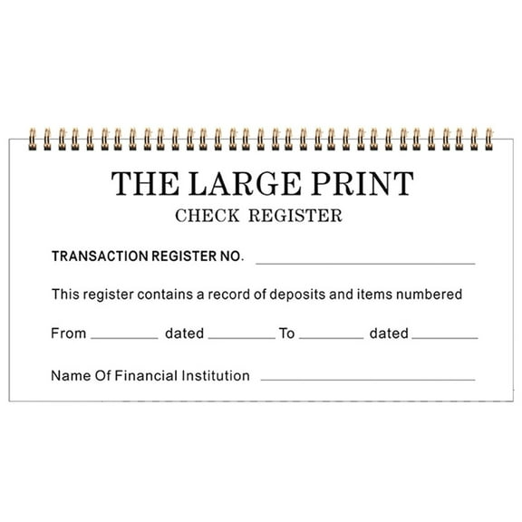 Sylvtty Checkbook Register for Personal Business Finance Management Ledger Transaction Registers for Personal or Business Bank Check Register Book for Deposit Credit Card